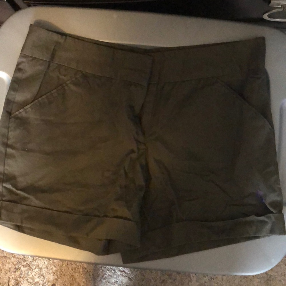 The Limited olive colored shorts